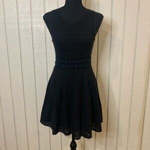 Free People Easy Breezy Black Mini Dress, size 2.